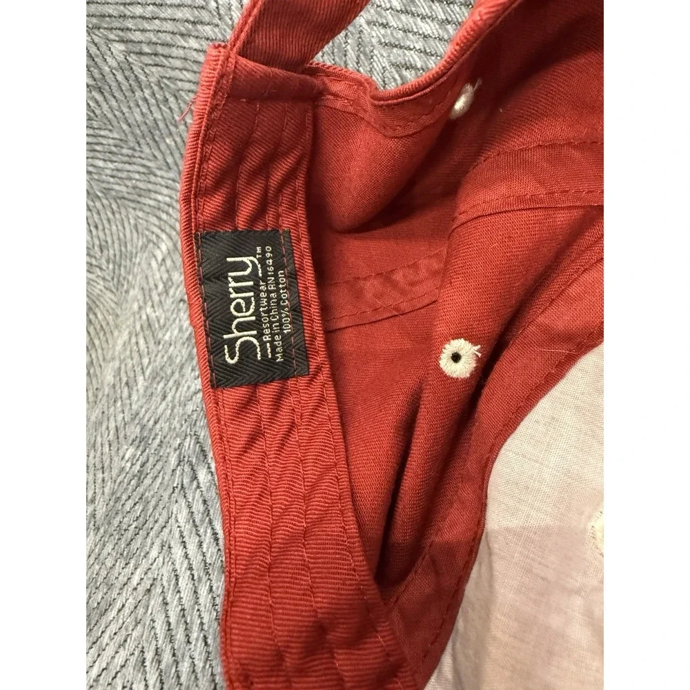 Sherry Resort 100% Cotton Adult OSFA  Embroidered 